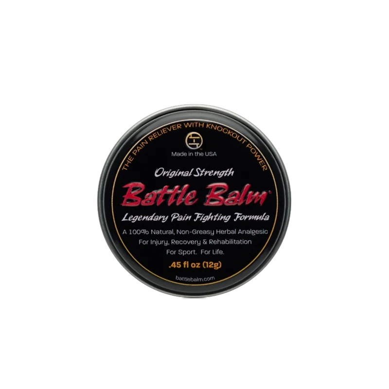 Battle Balm Original Strength Personal Size Herbal All Natural Topical Pain Relief Cream 0.45 oz - For arthritis, sprains, strains, bruises, & more!